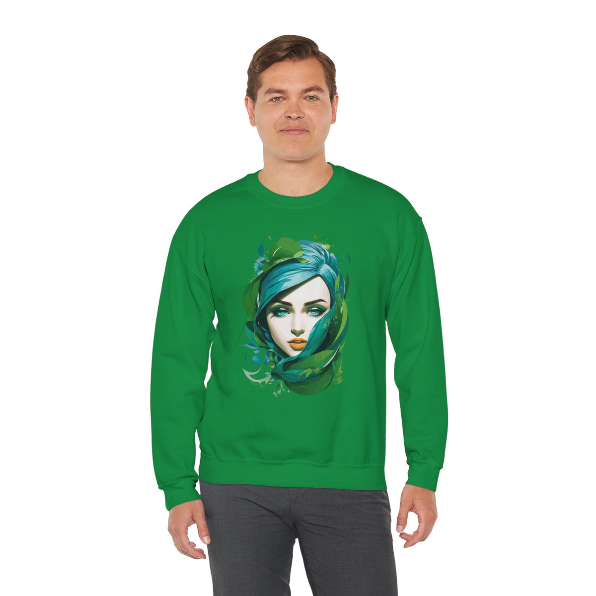 Green Diva Sweatshirt - Rock Me Prints