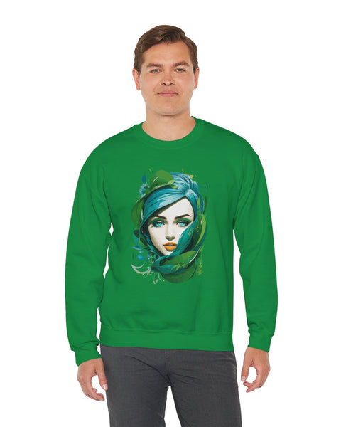 Green Diva Sweatshirt - Rock Me Prints