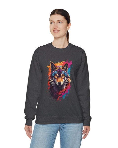 Wolf #2 Sweatshirt - Rock Me Prints