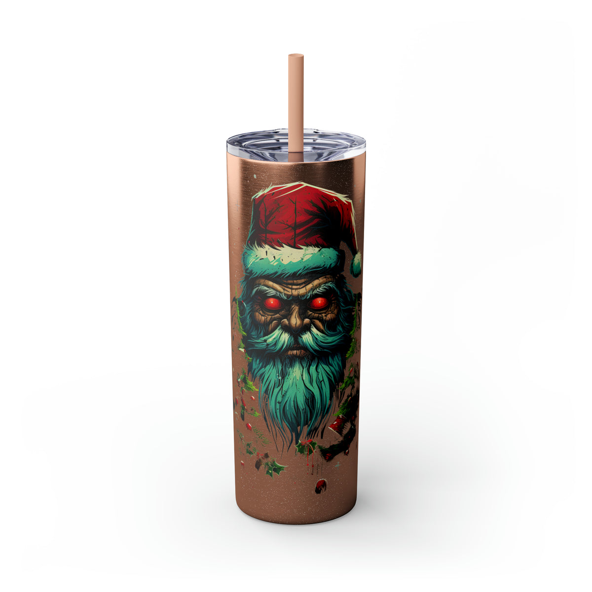 Glossy Tumbler Evil Santa - Rock Me Prints