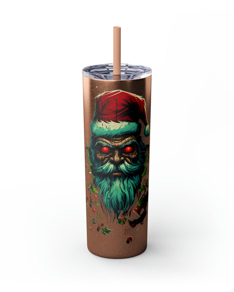 Glossy Tumbler Evil Santa - Rock Me Prints