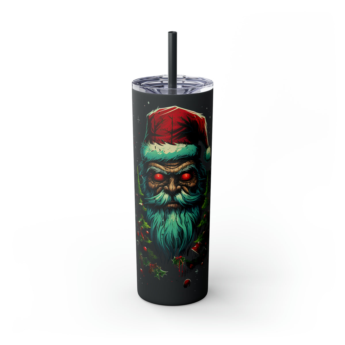 Matte Tumbler Evil Santa - Rock Me Prints