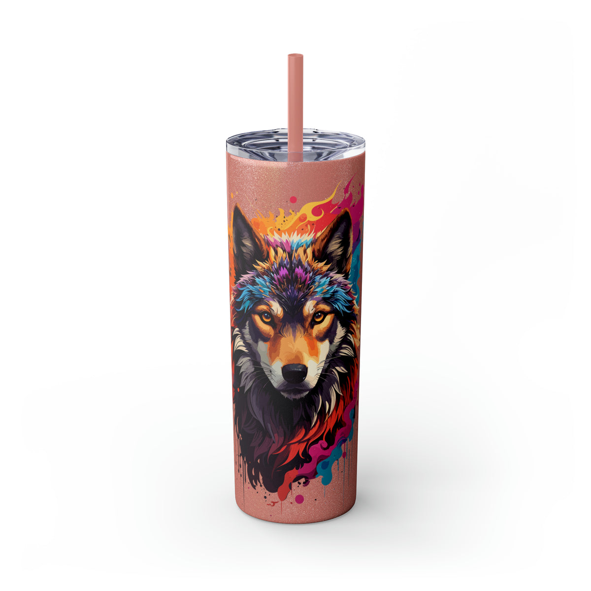 Glossy Tumbler Wolf #2 - Rock Me Prints