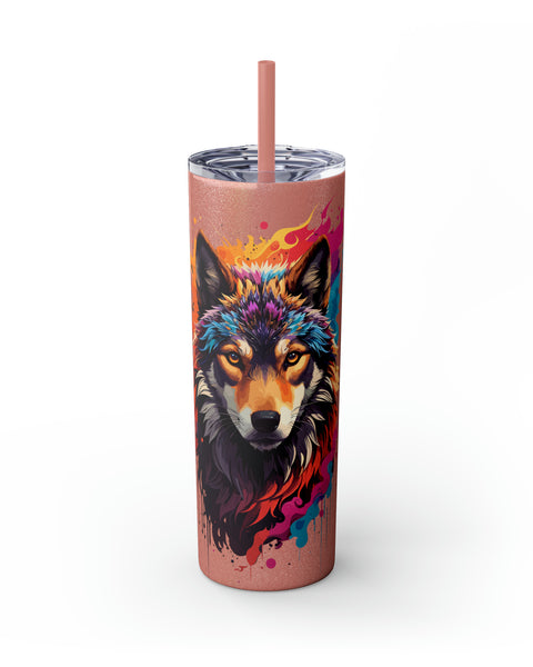 Glossy Tumbler Wolf #2 - Rock Me Prints