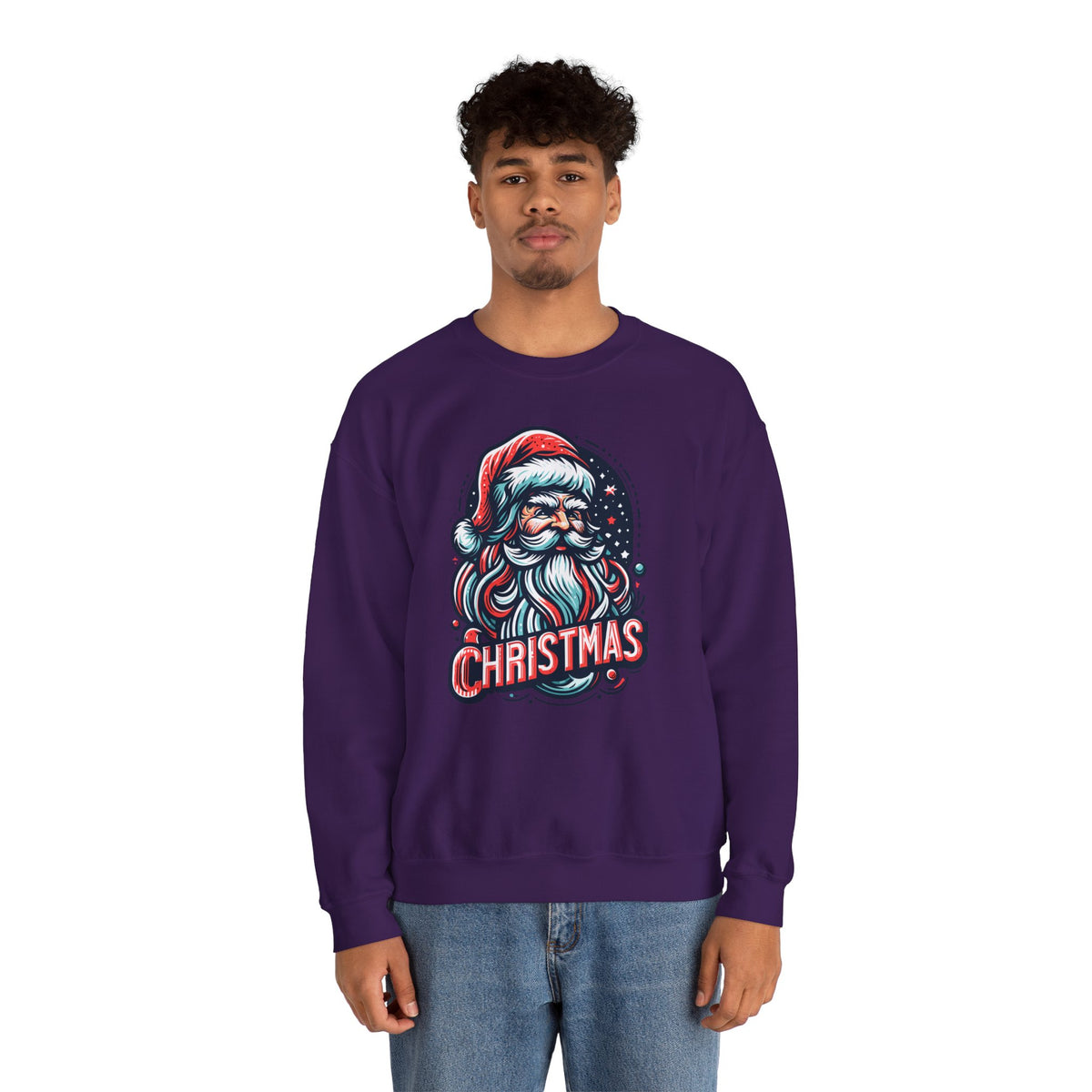 Santa #2 Sweatshirt - Rock Me Prints