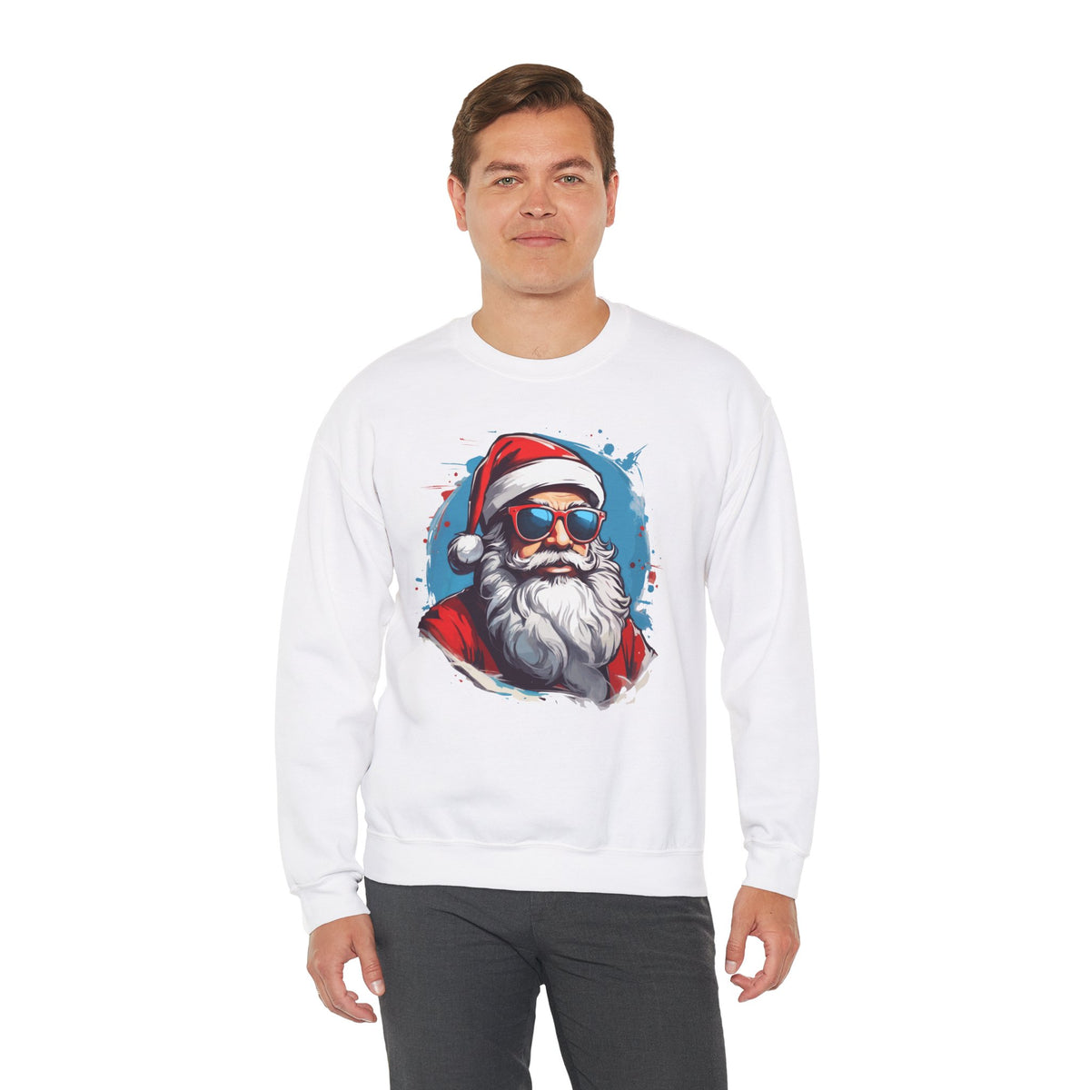 Cool Santa Sweatshirt - Rock Me Prints