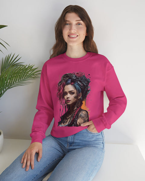 Tattoo Girl Sweatshirt - Rock Me Prints