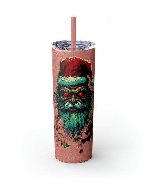 Glossy Tumbler Evil Santa - Rock Me Prints