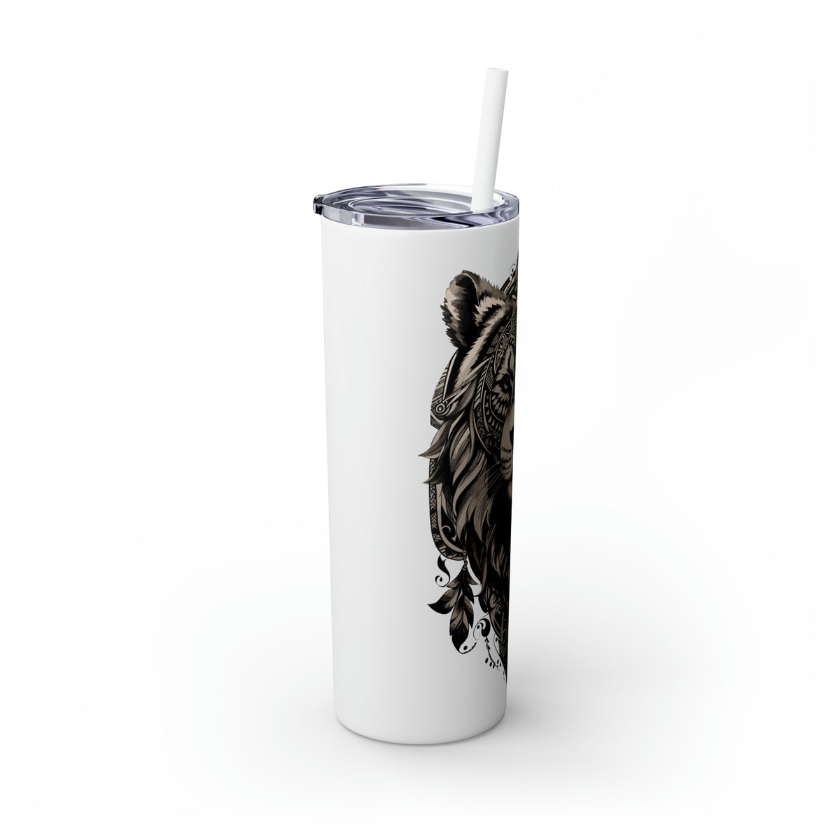 Glossy Tumbler Lion Tattoo - Rock Me Prints