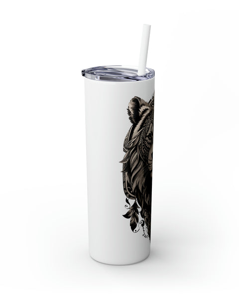 Glossy Tumbler Lion Tattoo - Rock Me Prints