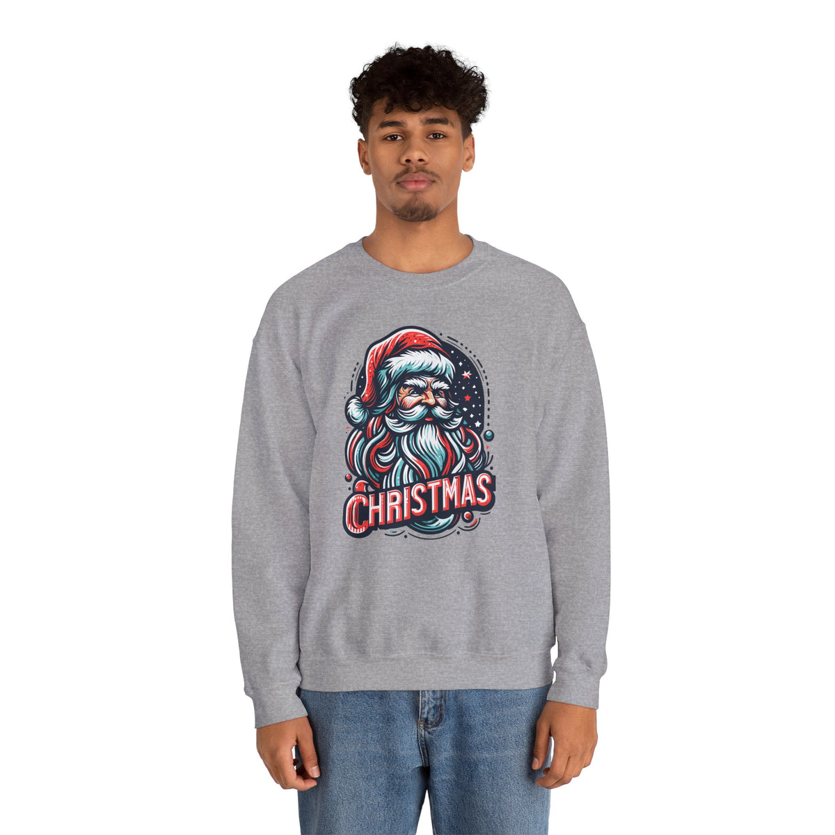 Santa #2 Sweatshirt - Rock Me Prints