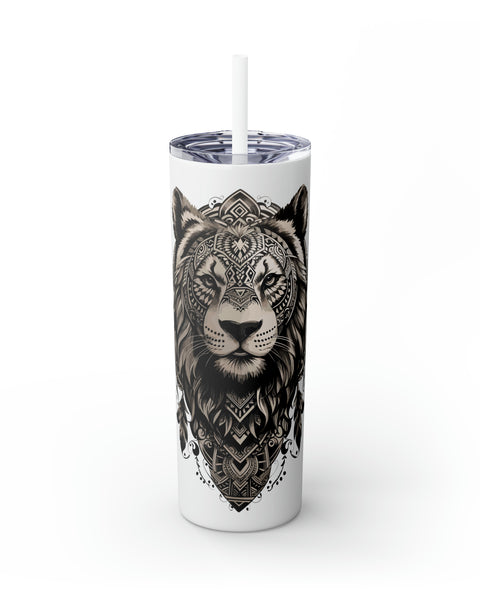 Glossy Tumbler Lion Tattoo - Rock Me Prints