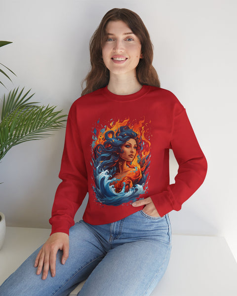 Flame Diva Sweatshirt - Rock Me Prints