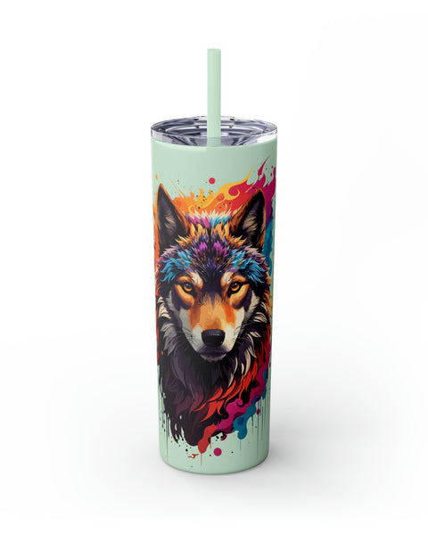 Glossy Tumbler Wolf #2 - Rock Me Prints