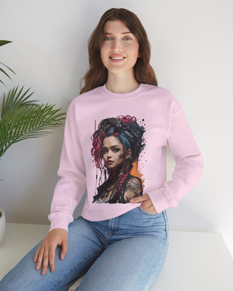 Tattoo Girl Sweatshirt - Rock Me Prints