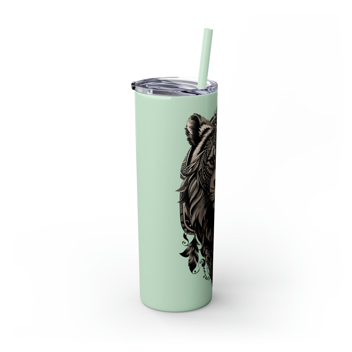 Glossy Tumbler Lion Tattoo - Rock Me Prints