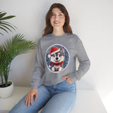 Cute  Husky Sweatshirt - Rock Me Prints