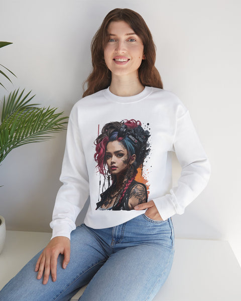 Tattoo Girl Sweatshirt - Rock Me Prints