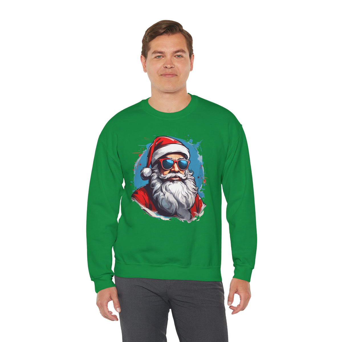 Cool Santa Sweatshirt - Rock Me Prints