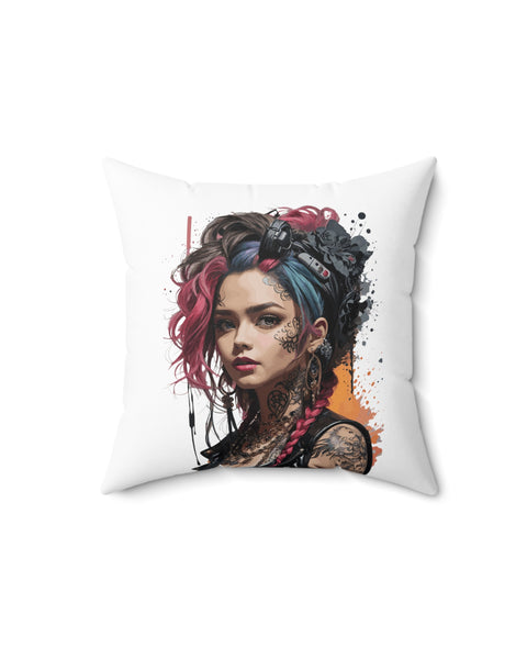 Tattoo Girl Pillow