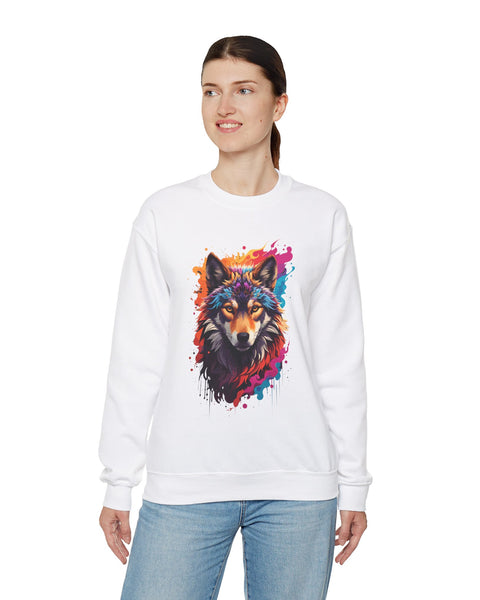 Wolf #2 Sweatshirt - Rock Me Prints