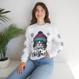 Happy Cat Sweatshirt (2 sided) - Rock Me Prints