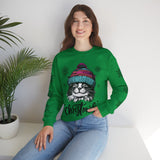 Happy Cat Sweatshirt (2 sided) - Rock Me Prints