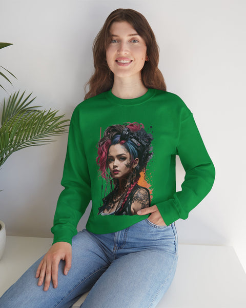 Tattoo Girl Sweatshirt - Rock Me Prints