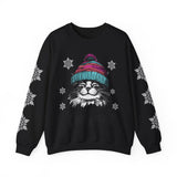 Happy Cat Sweatshirt (2 sided) - Rock Me Prints