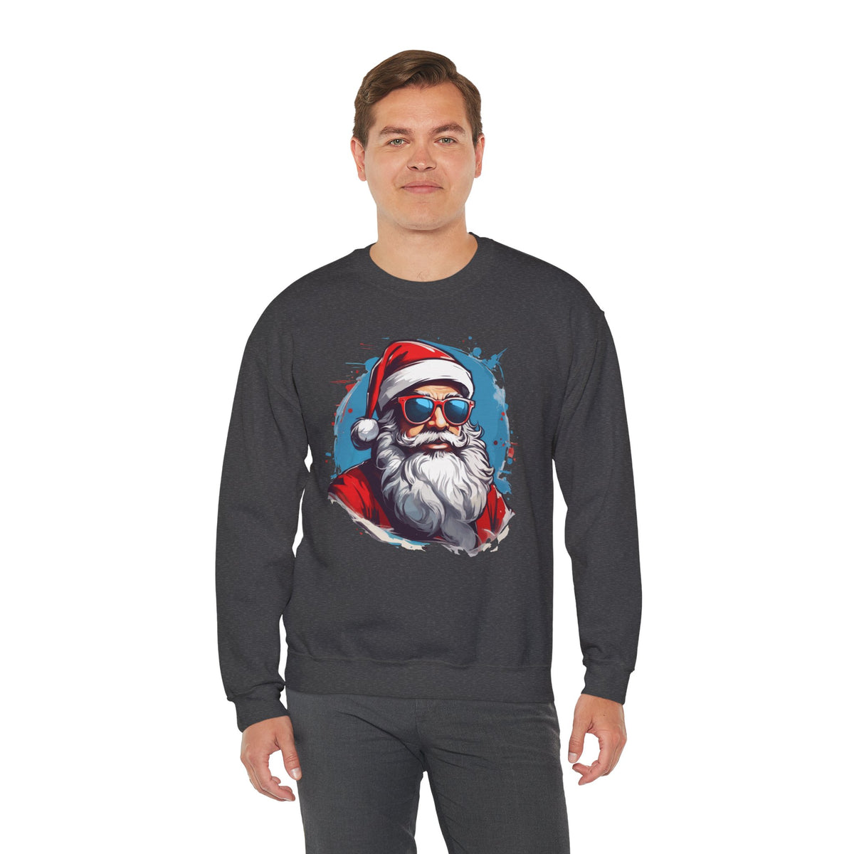 Cool Santa Sweatshirt - Rock Me Prints