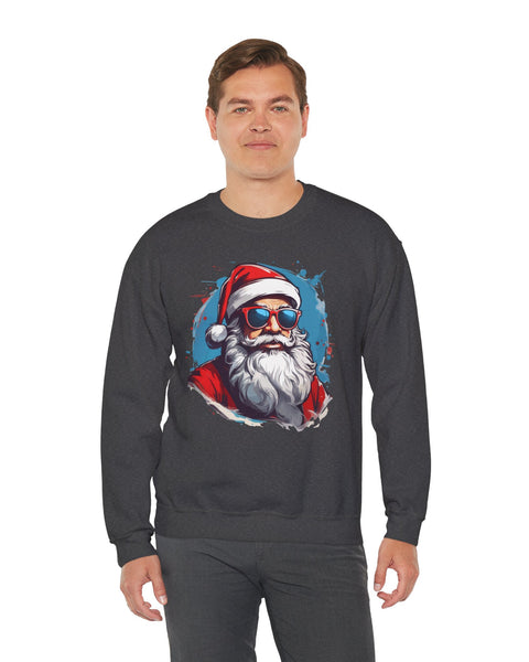 Cool Santa Sweatshirt - Rock Me Prints