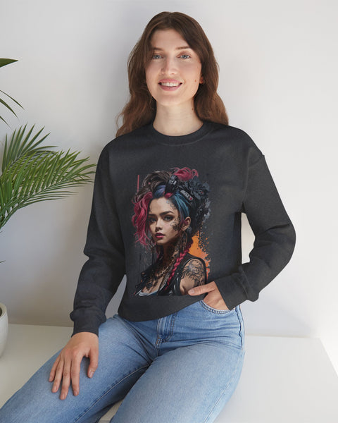 Tattoo Girl Sweatshirt - Rock Me Prints