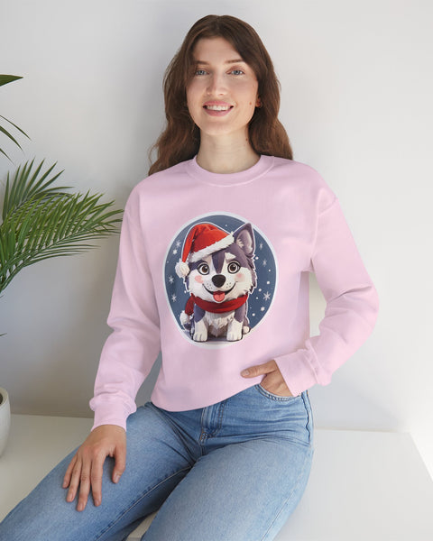 Cute  Husky Sweatshirt - Rock Me Prints