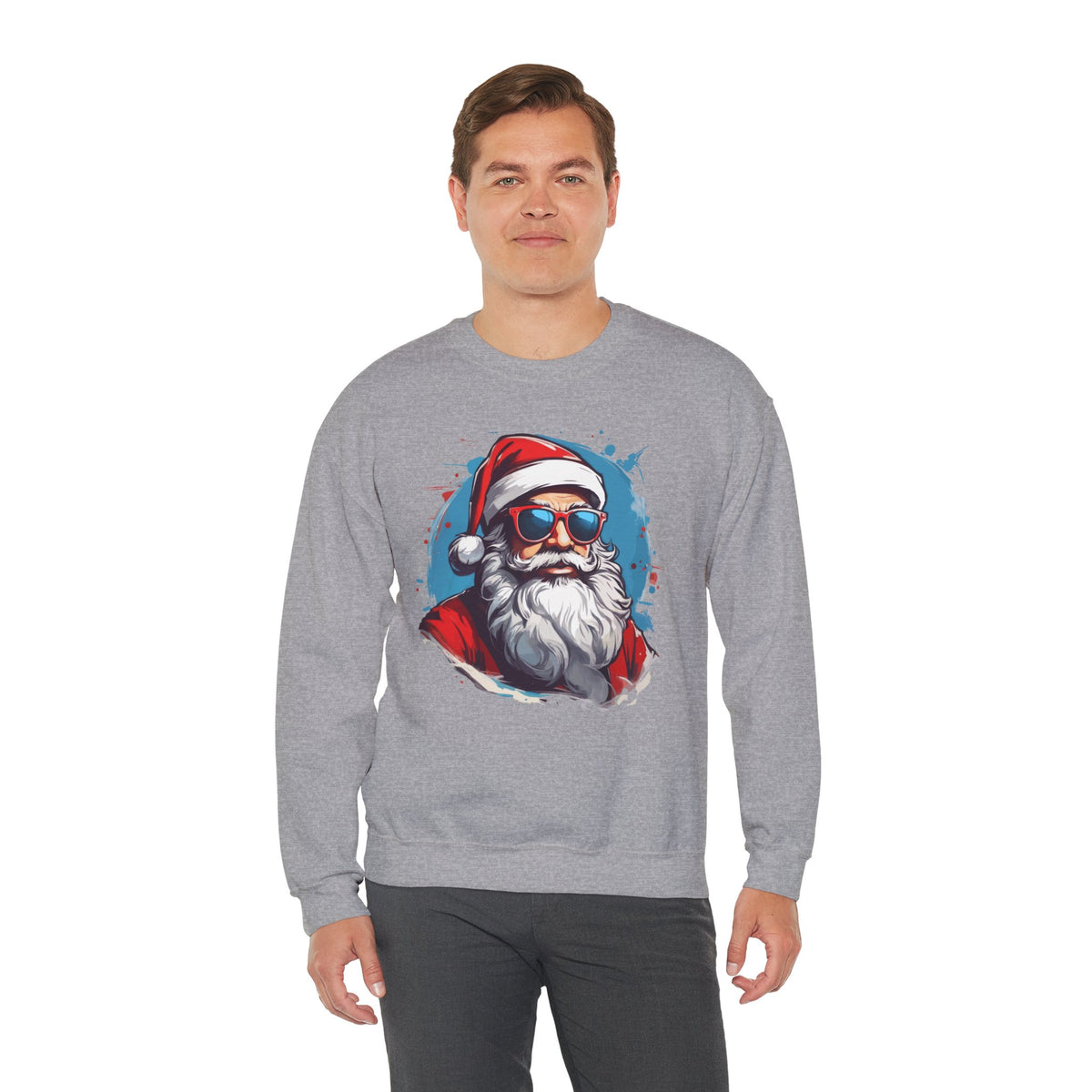 Cool Santa Sweatshirt - Rock Me Prints