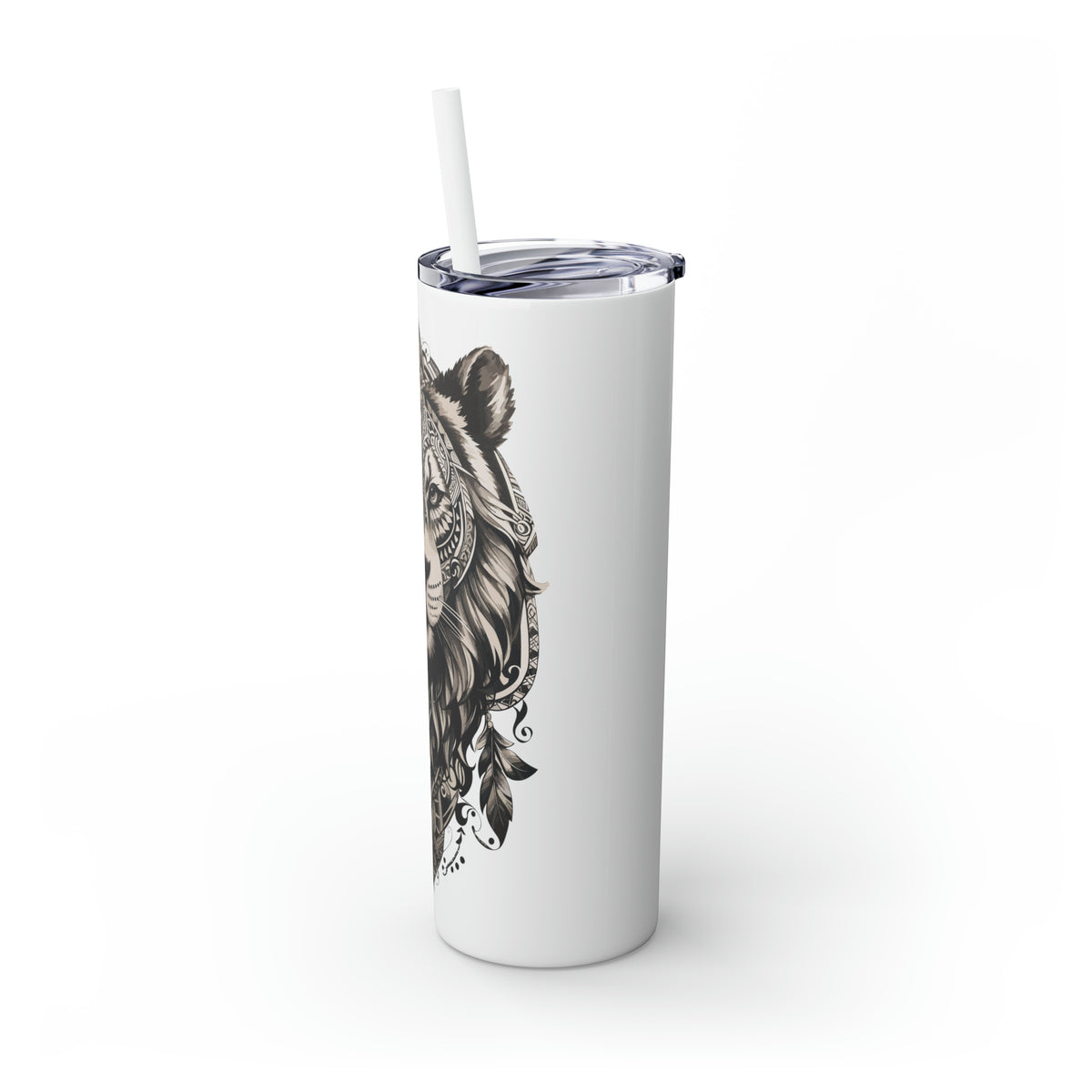 Glossy Tumbler Lion Tattoo - Rock Me Prints