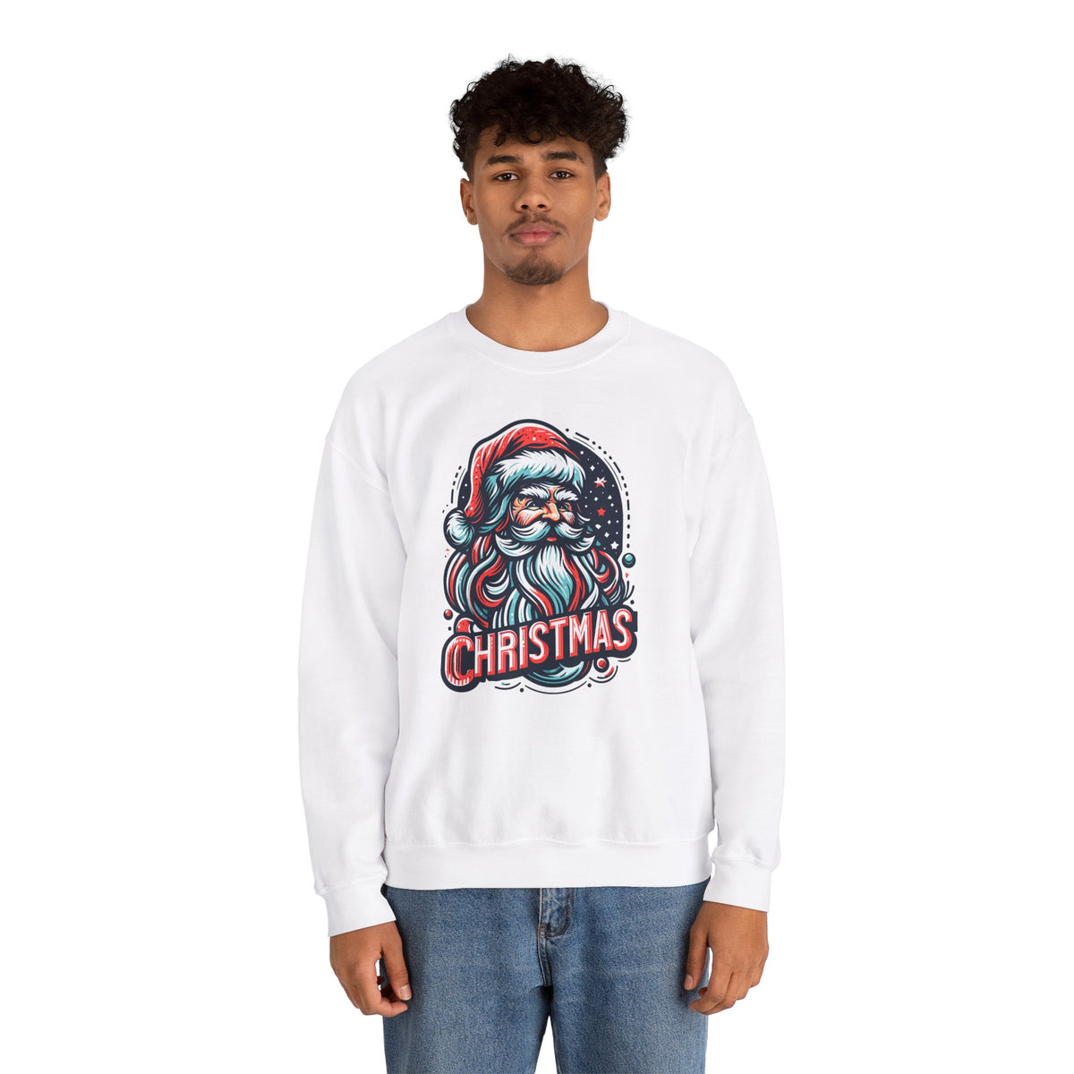 Santa #2 Sweatshirt - Rock Me Prints