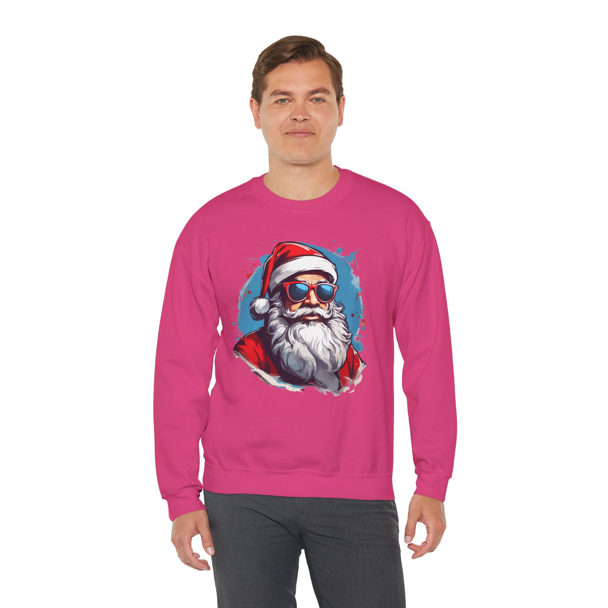 Cool Santa Sweatshirt - Rock Me Prints