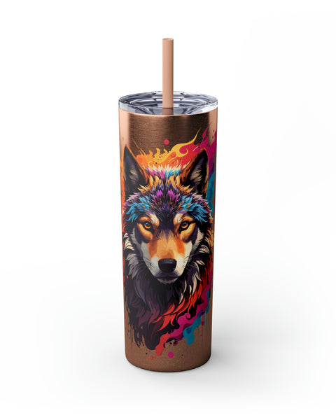 Glossy Tumbler Wolf #2 - Rock Me Prints