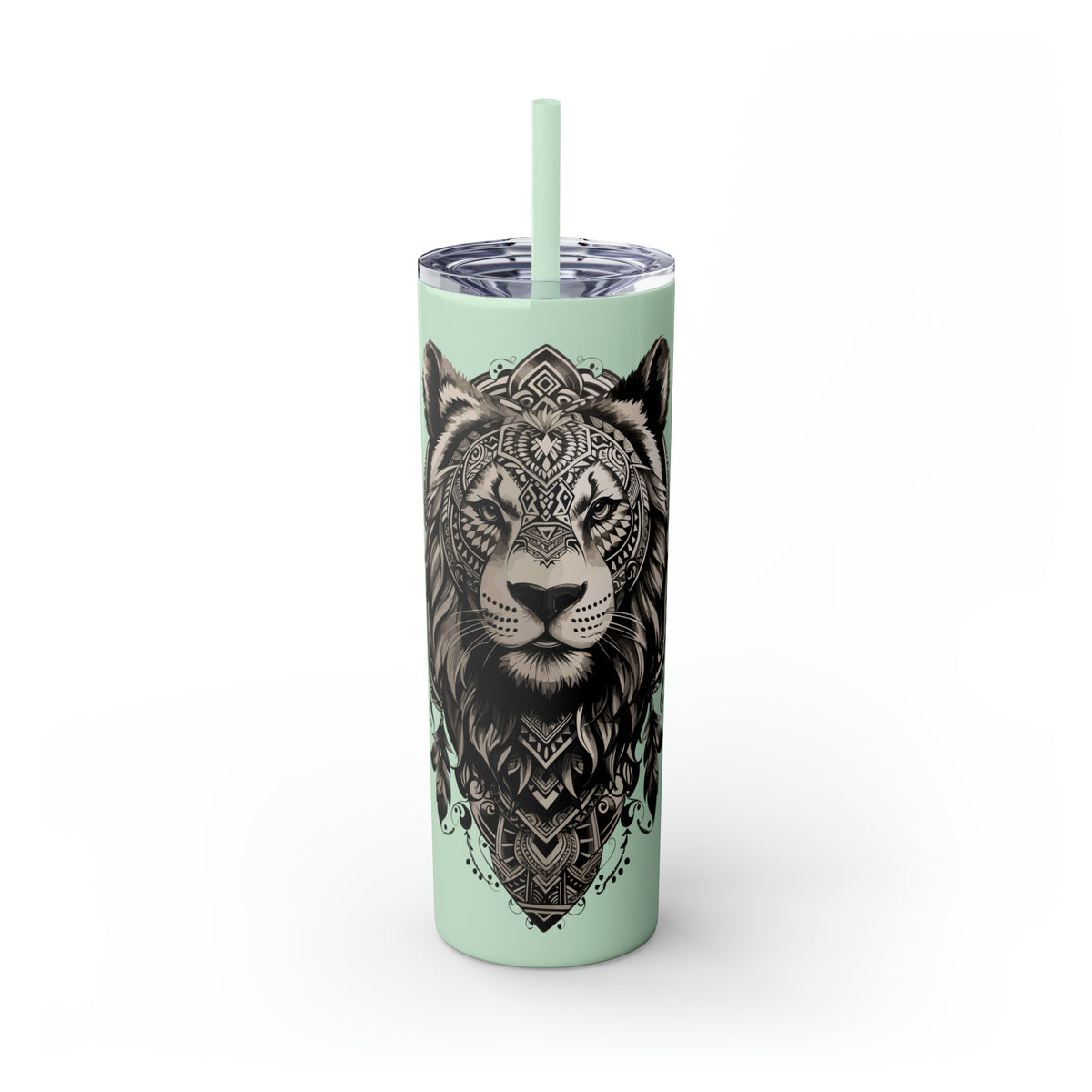 Glossy Tumbler Lion Tattoo - Rock Me Prints