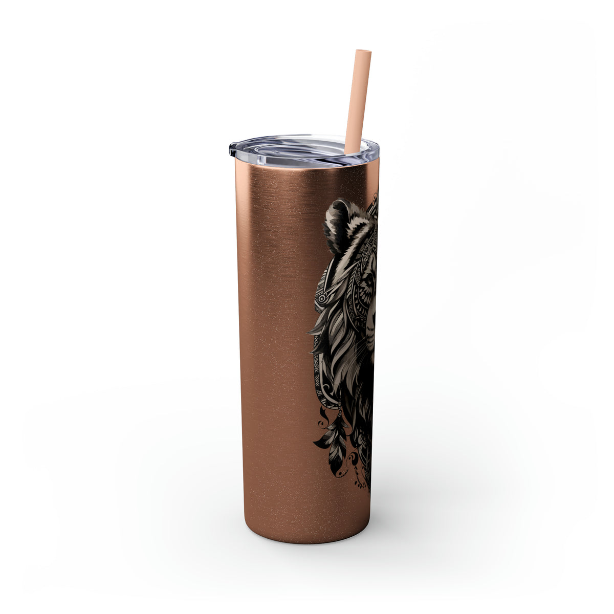 Glossy Tumbler Lion Tattoo - Rock Me Prints