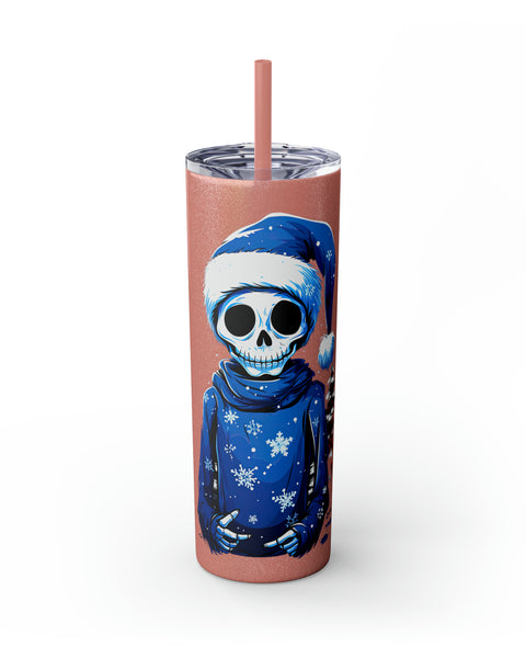 Glossy Tumbler Skeleton - Rock Me Prints