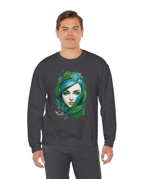 Green Diva Sweatshirt - Rock Me Prints