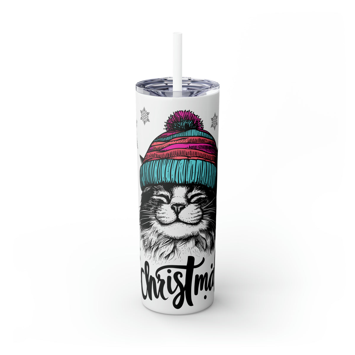 Glossy Tumbler Happy Cat - Rock Me Prints