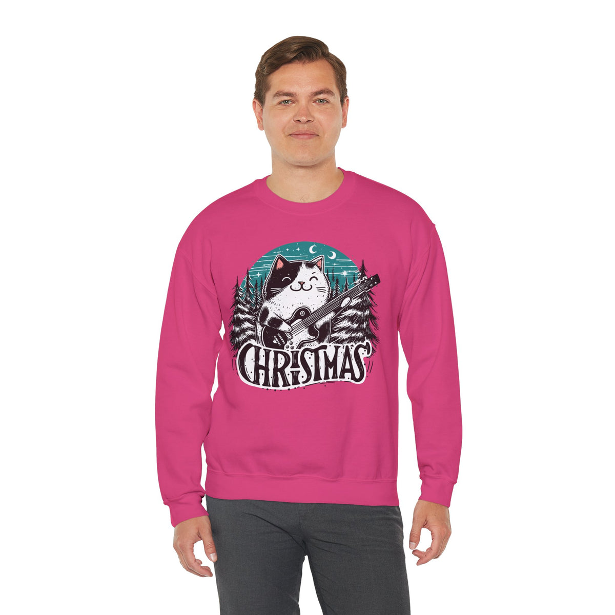 Rock Cat Sweatshirt - Rock Me Prints